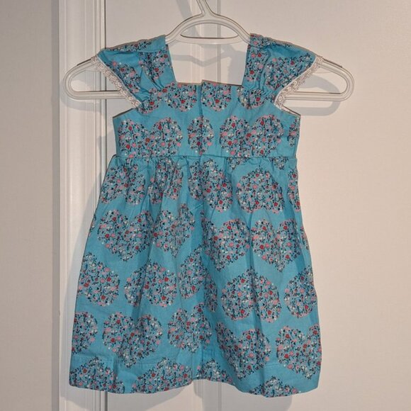 Exclusively For Joann Fabric Vintage Handmade Toddler GIrls Floral Heart Dress - Picture 3 of 4